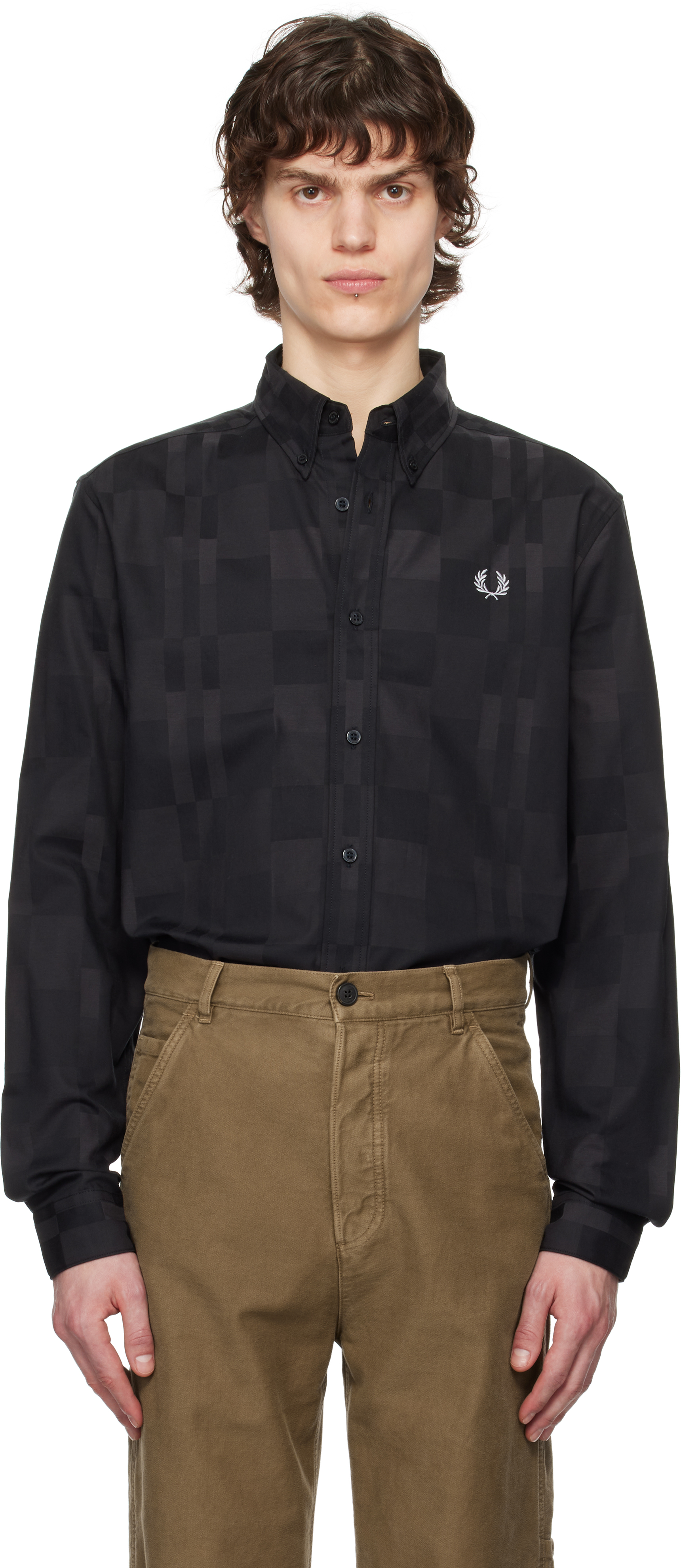 

Рубашка с шахматным узором Fred Perry