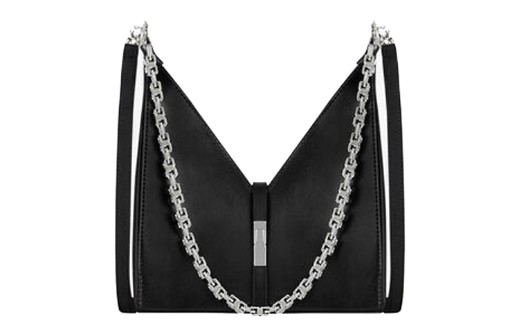 

Женская мини-сумка через плечо GIVENCHY Cut-out Smooth Cow Leather из гладкой телячьей кожи черного цвета