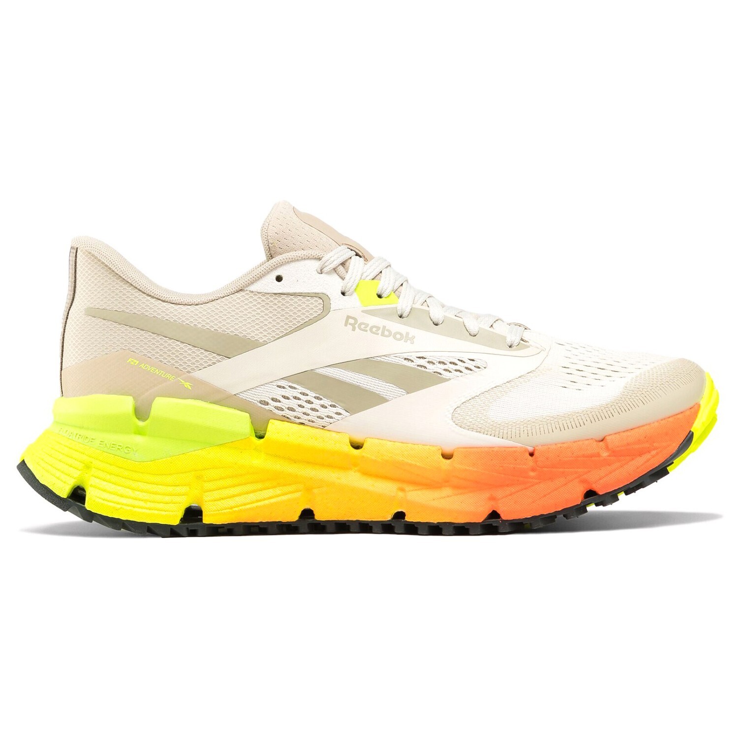 

Кроссовки для бега по пересеченной местности Reebok Floatzig Adventure 1, цвет Alabaster/Classic Beige/Digital Lime