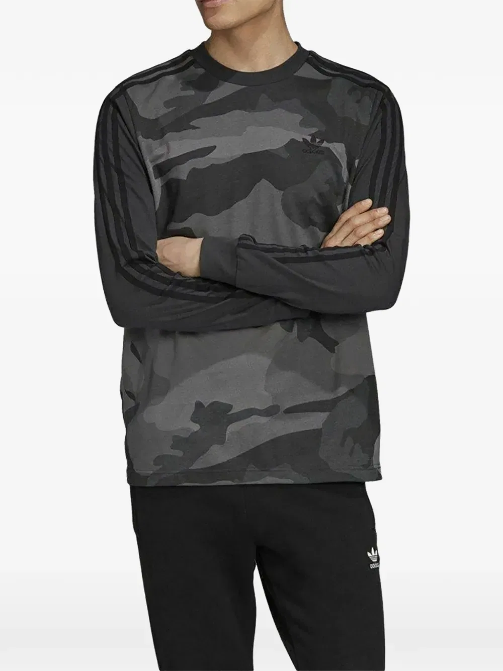 Толстовка с длинными рукавами Adidas, серый