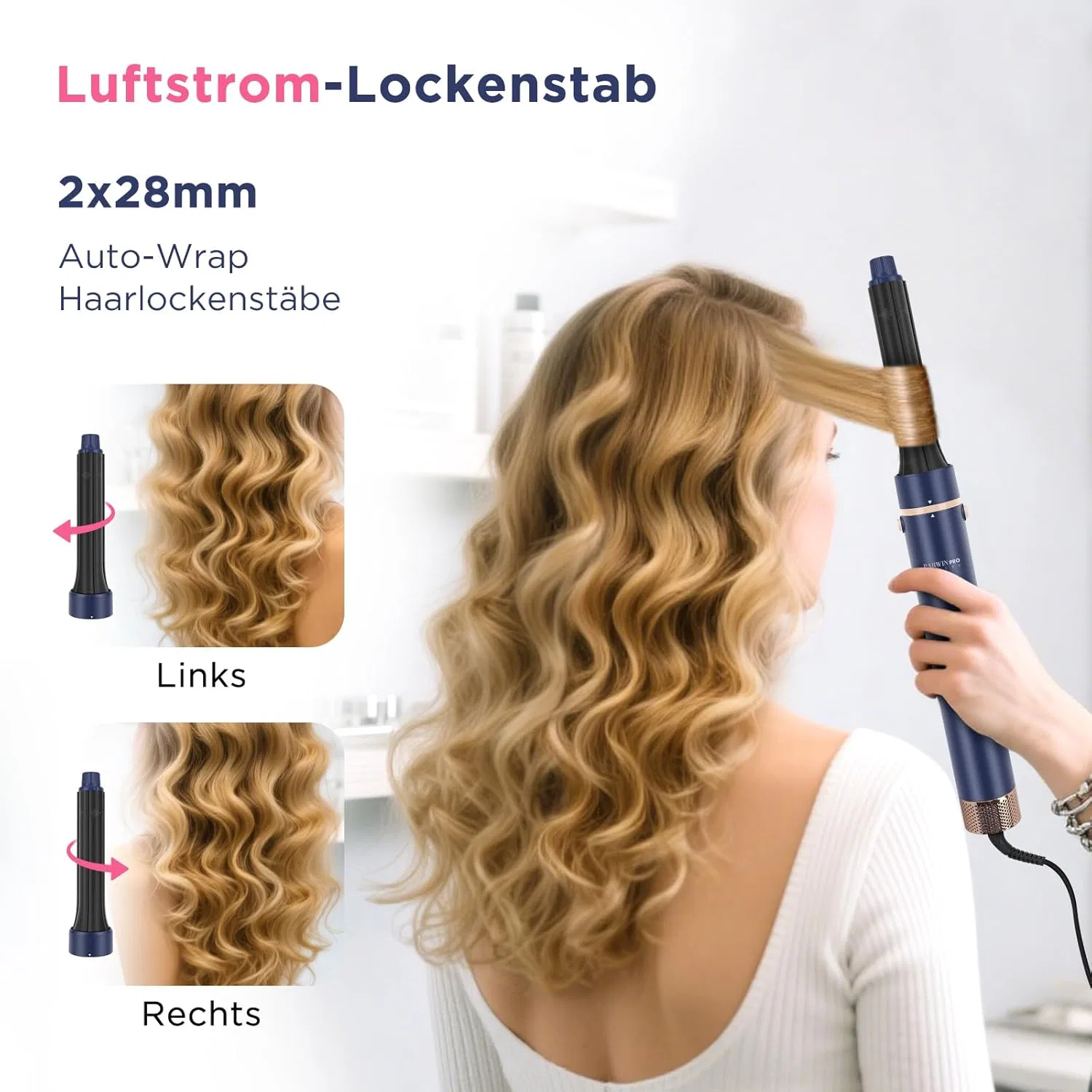 Набор для укладки волос PARWIN PRO BEAUTY 6-в-1 MaxAIR Styler Parwin Pro Beauty, 6 In 1 Set - Prussian Blue — фото 3