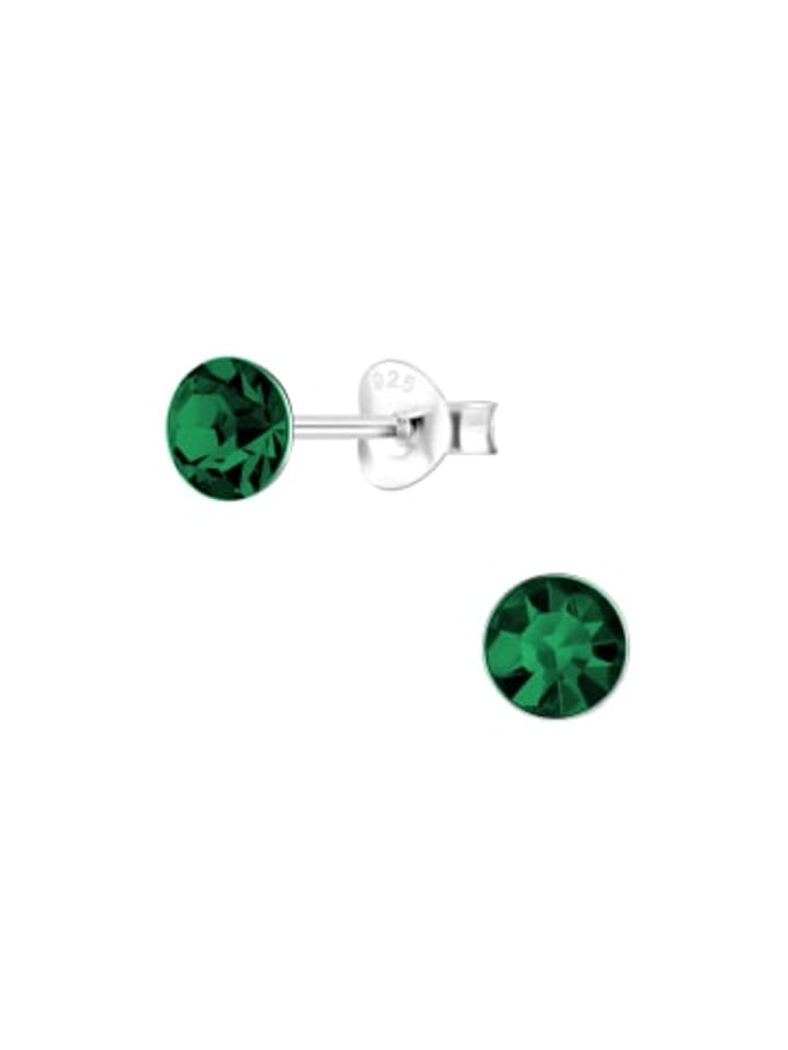 

Alexander York Серьги-гвоздики, кристаллы 5 мм, серебро 925 пробы, комплект из 2 штук