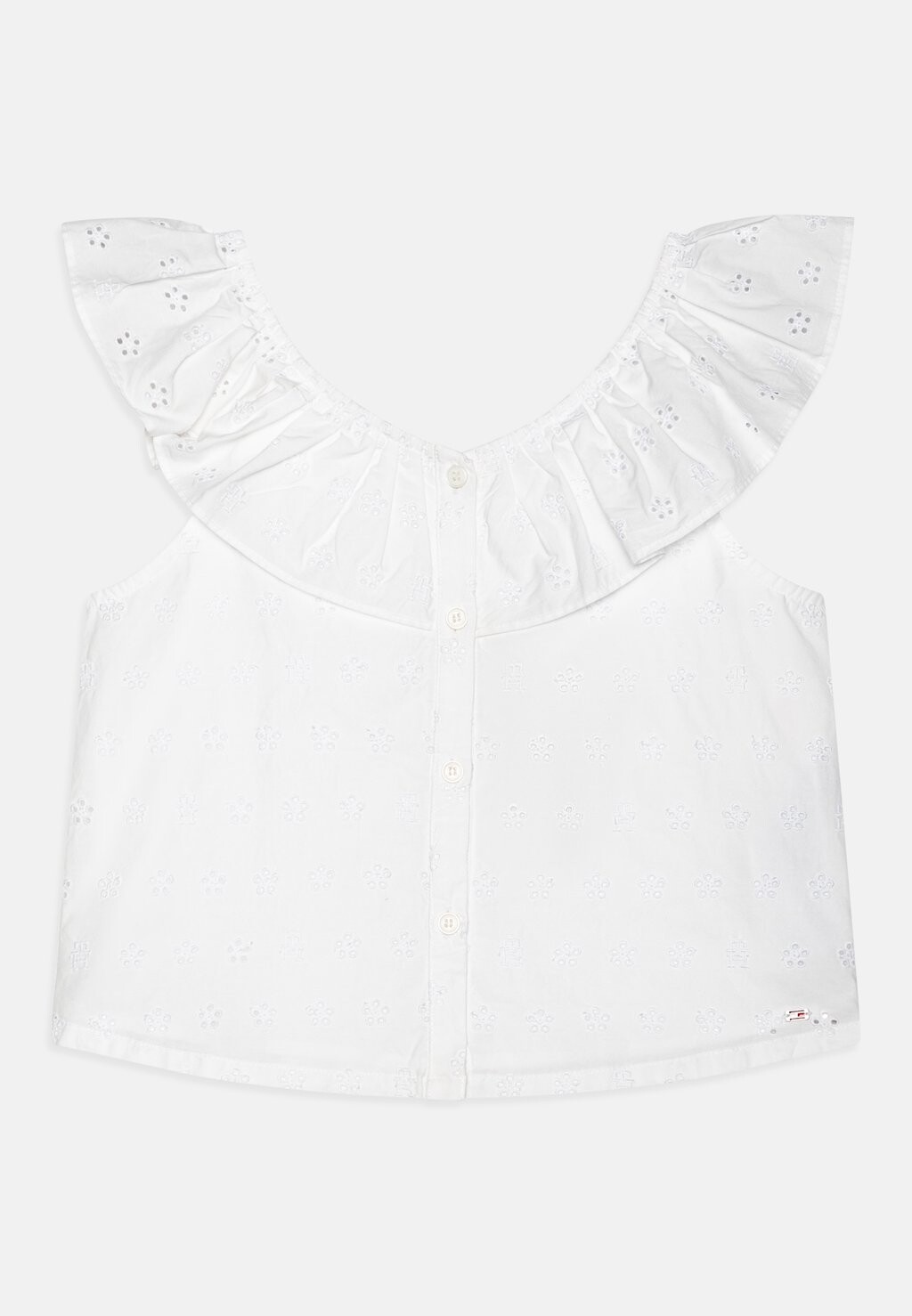 Топ BRODERIE ANGLAISE FRILL Tommy Hilfiger, цвет white