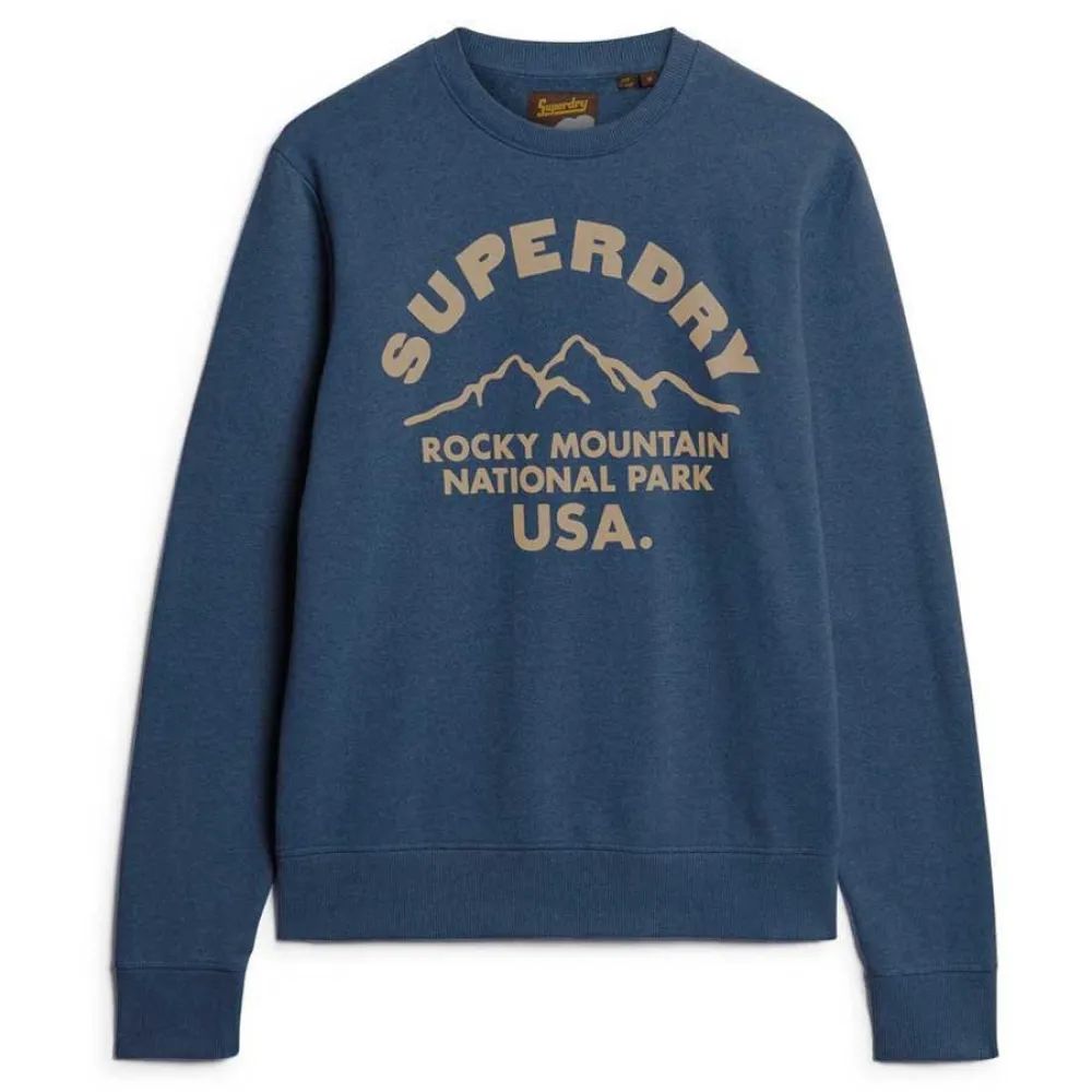 

Толстовка Superdry Lo-Fi Outdoors Graphic, синий