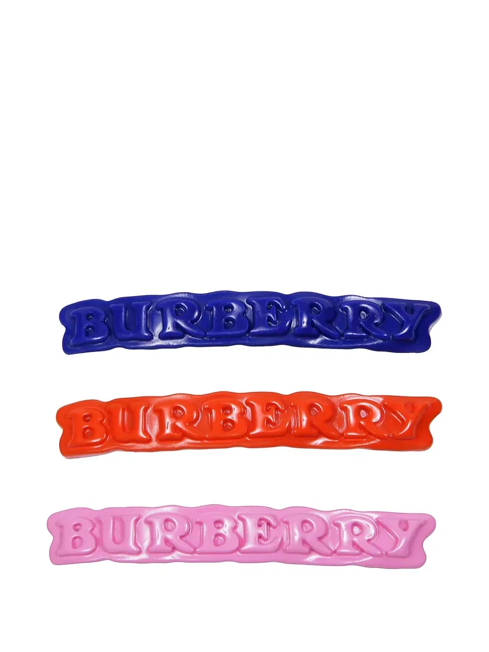 Заколки для волос с тиснением логотипа Burberry Kids, синий