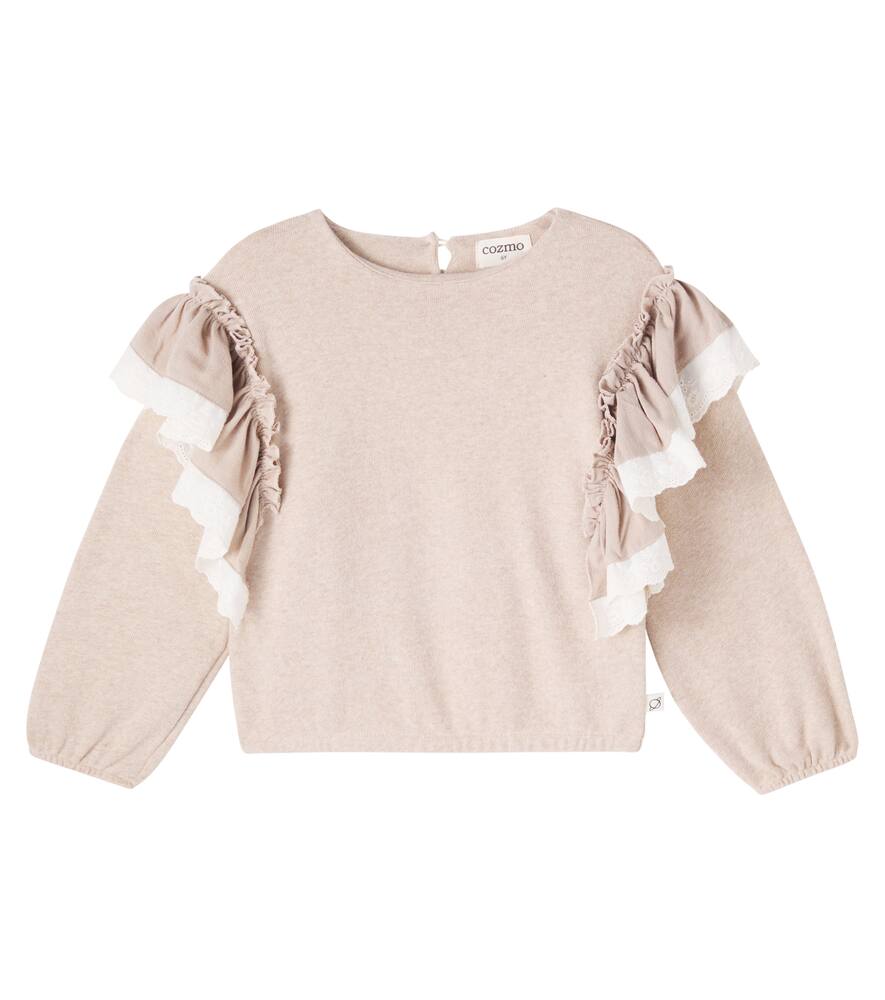 

Ликата свитшот из хлопковой смеси с рюшами Cozmo, Stone