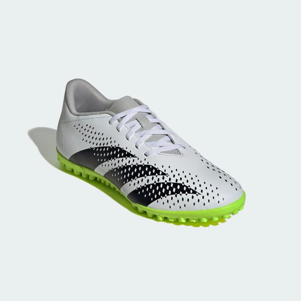 Футбольные бутсы Adidas Predator Accuracy.4 для игры на твердом покрытии, унисекс, белый/черный — фото 3