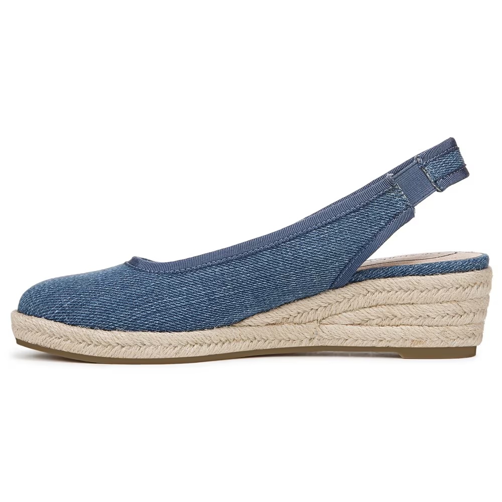 Туфли на танкетке Kayden espadrille wedge Lifestride, blue denim fabric — фото 4