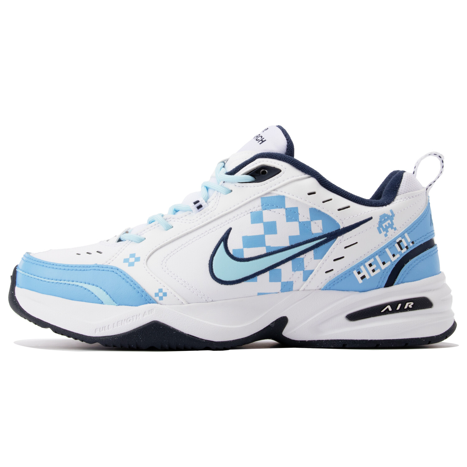 

Кроссовки Nike Air Monarch 4 Chunky Sneakers Unisex Low-top Blue/white, синий/белый