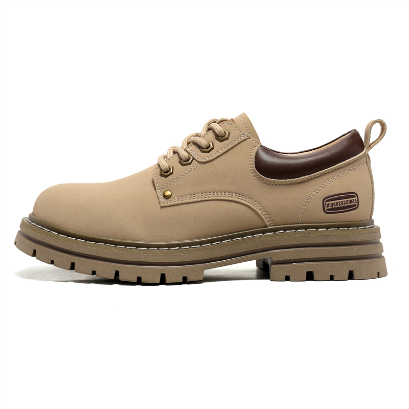 

Мужская повседневная обувь года за годом Year by year, Beige-Standard Leather Shoe Each Time