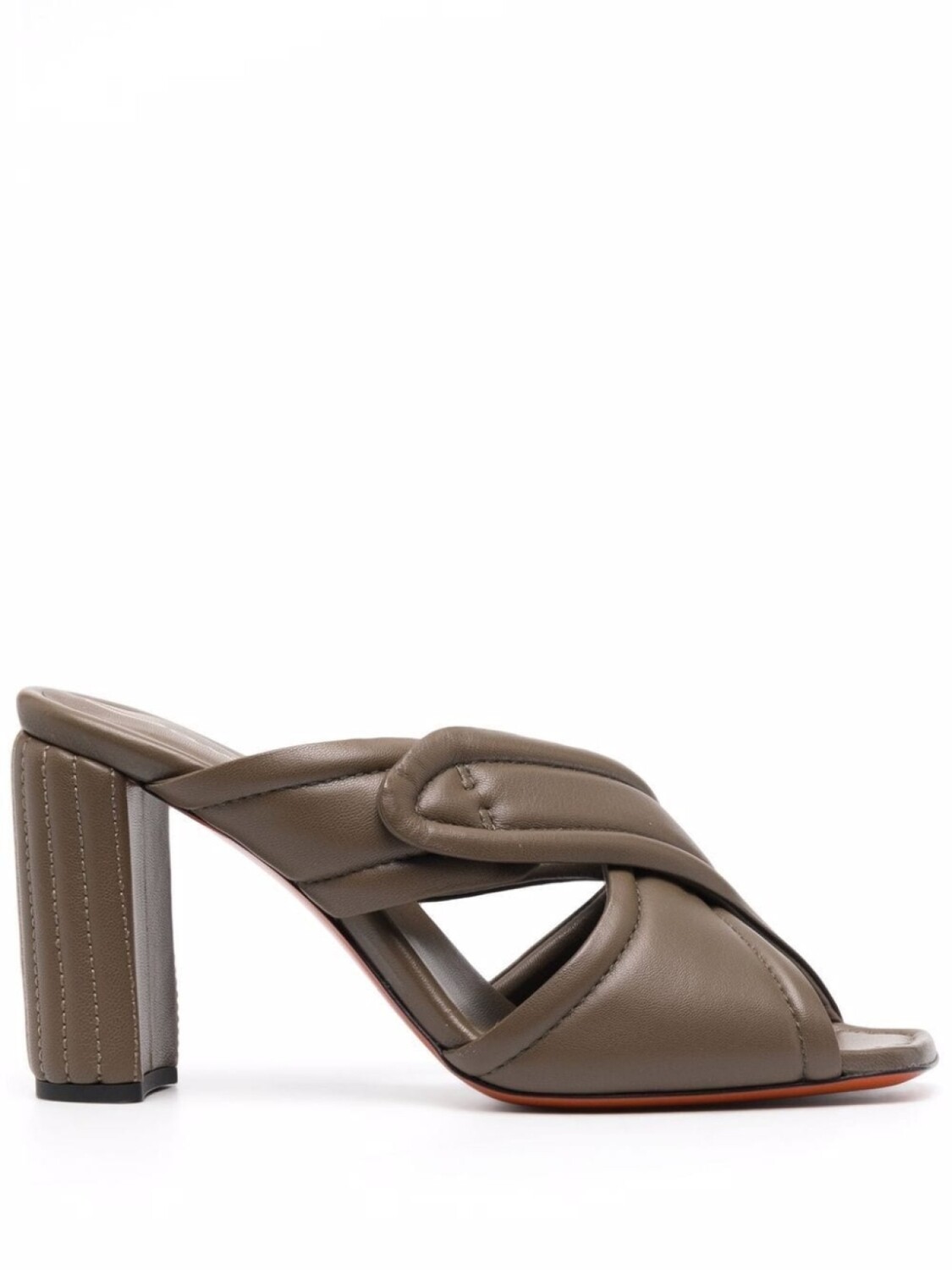 

Santoni мюли с перекрестными ремешками, зеленый