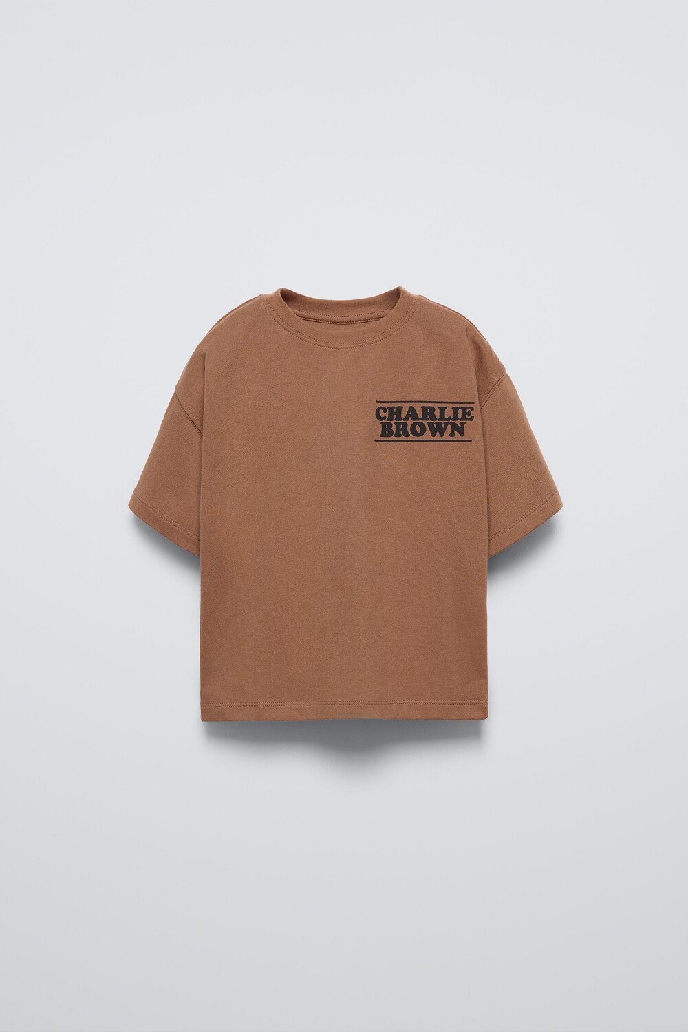 

Футболка snoopy peanuts ZARA, цвет chocolate