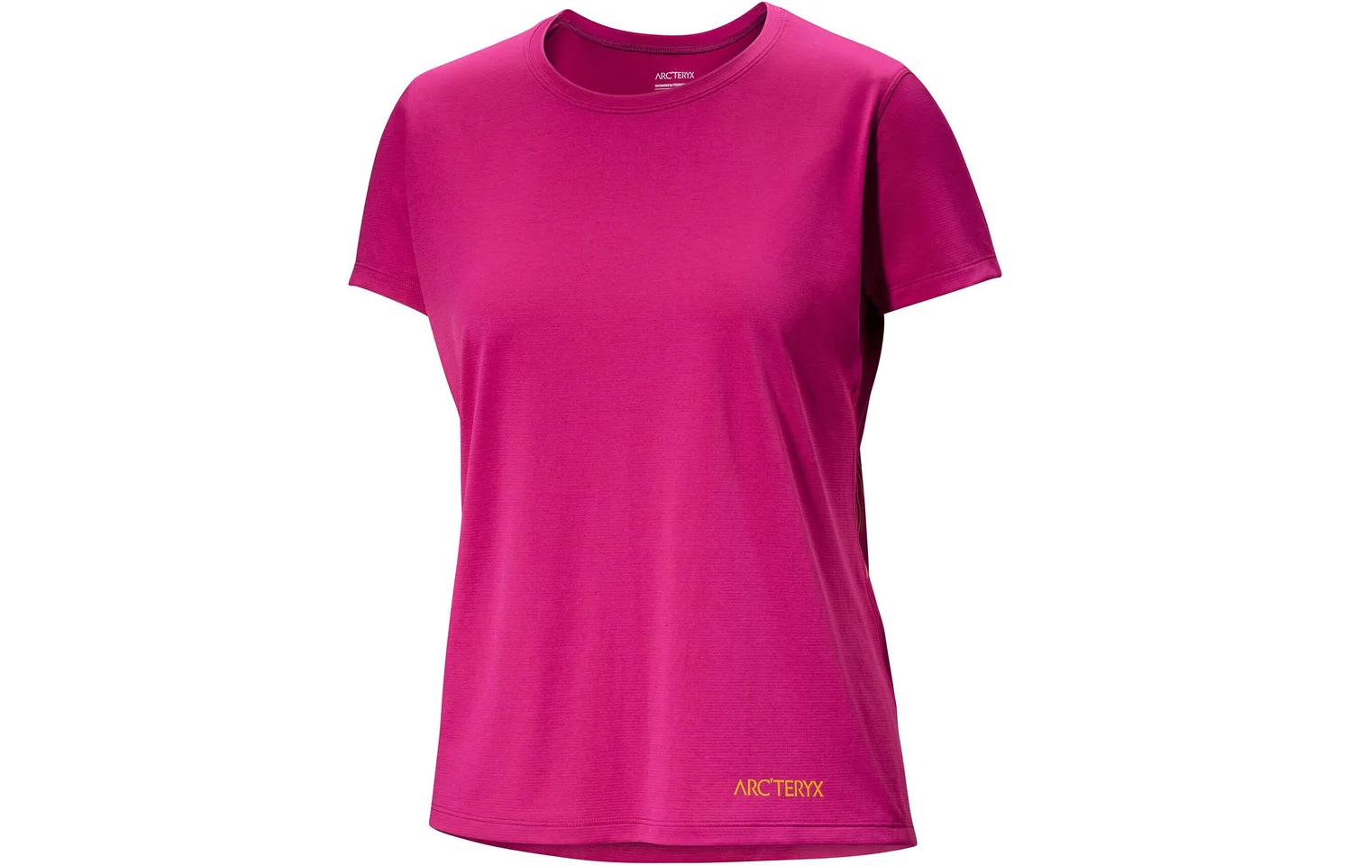 Футболка с втачным рукавом TAEMA для женщин Arcteryx, Crimson Water Red Gray/Amaranthus Heather