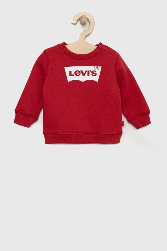

Детская хлопковая толстовка Levi's, красный