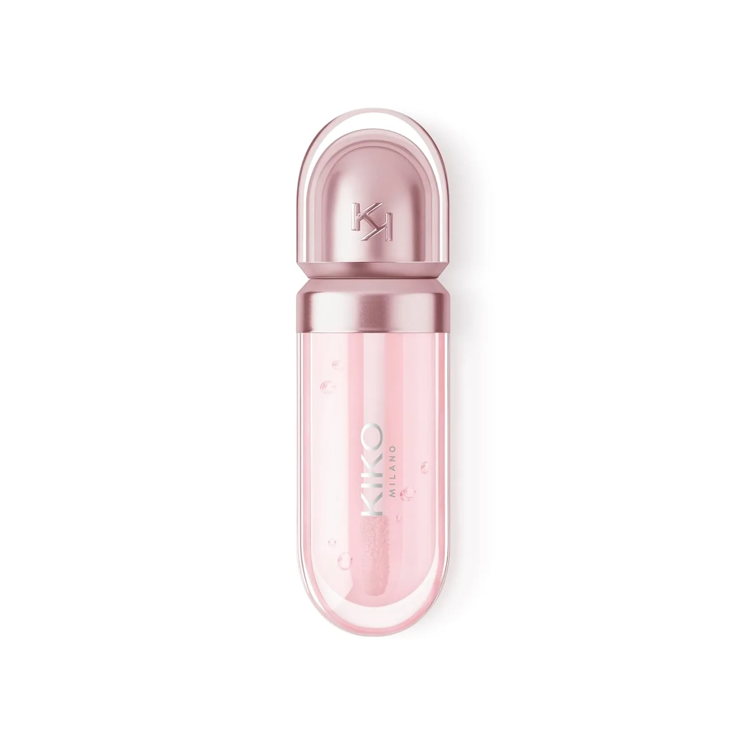 Kiko Milano 3D Hydra Lip Oil - Увлажняющее, питательное, придающее блеск губам, нелипкая, увлажняющая формула с витамином Е - 6,5 мл, 03 Glossed Glass — фото 3