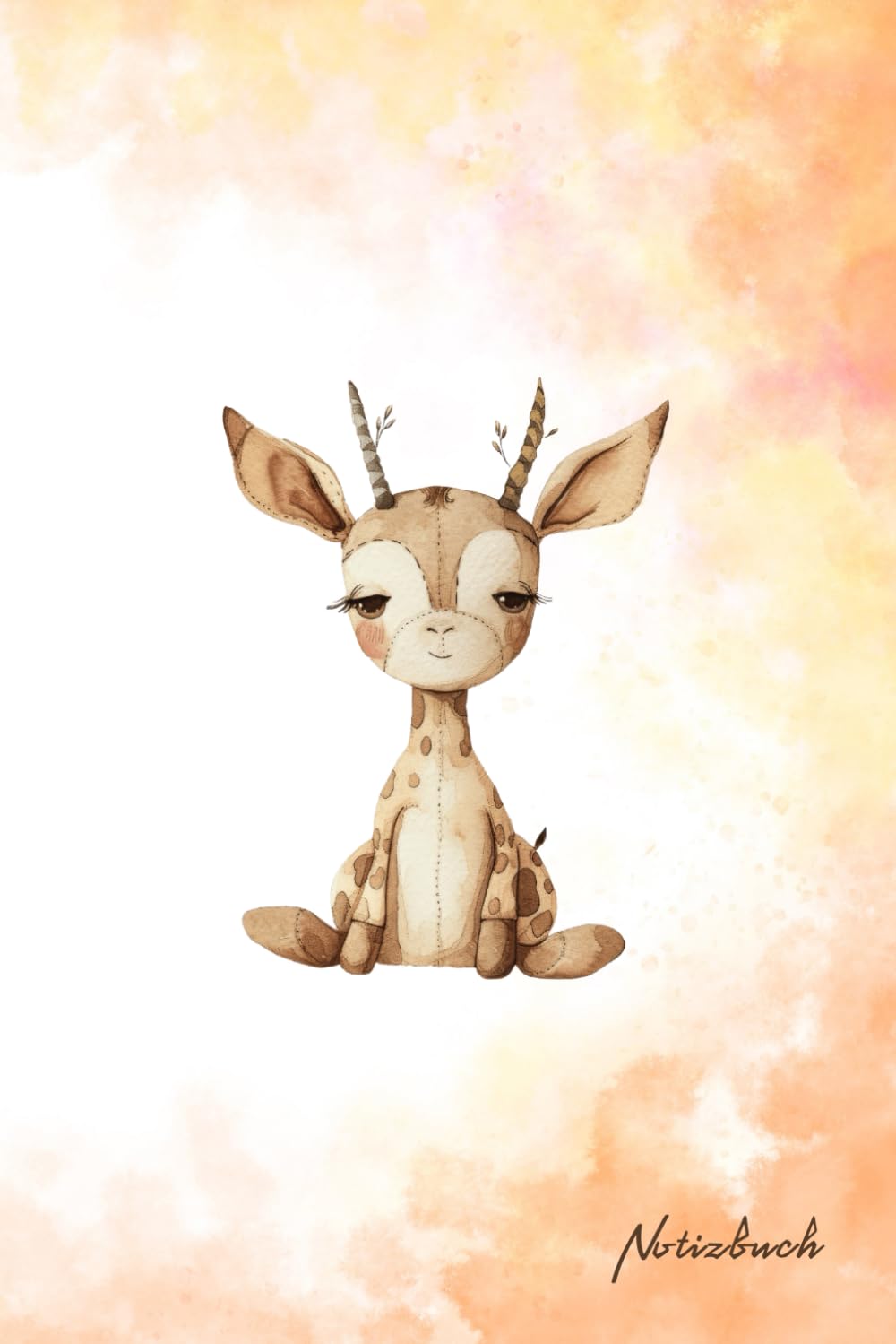 

Notizbuch: Cartoon-Baby-Giraffe-Abdeckung, 120 Seiten, 15,2 x 22,9 cm, gut für Schule, geschäftliche und persönliche Notizen und Tagebücher.