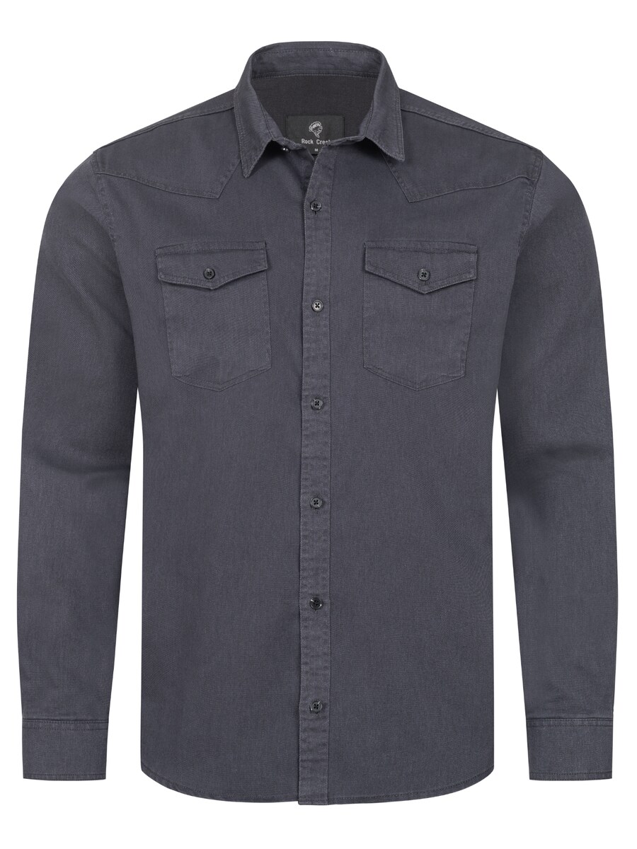 

Рубашка на пуговицах классического кроя Rock Creek, темно-серый