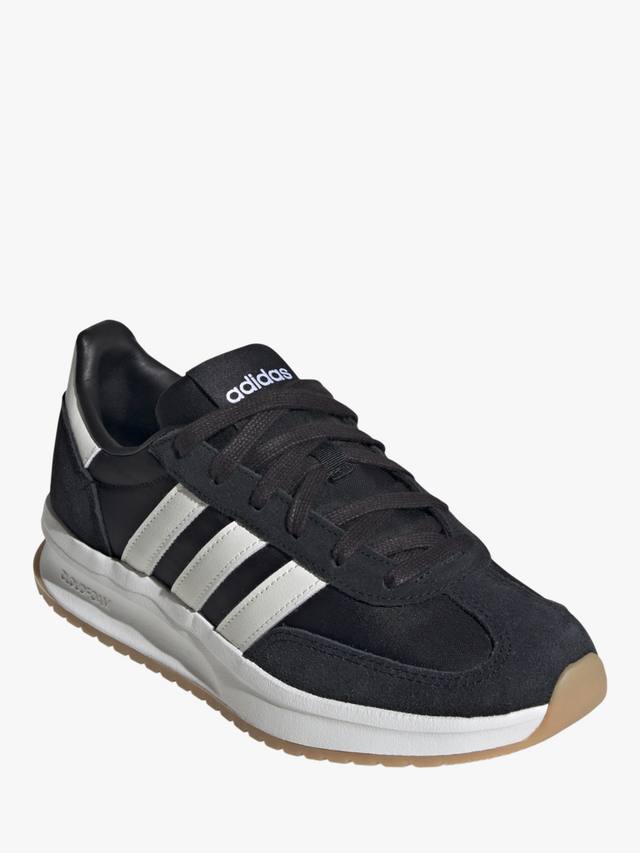 Кроссовки на шнуровке из смеси кожи run 70s 2.0 adidas, черный/белый — фото 3