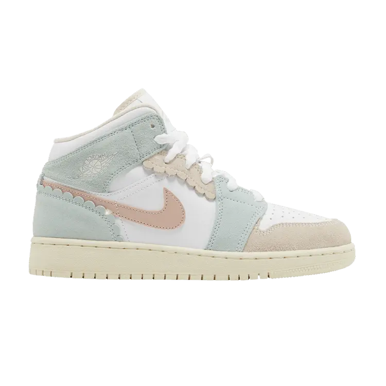 

Кроссовки Air Jordan Air Jordan 1 Mid SE GS 'Scalloped Edge', зеленый