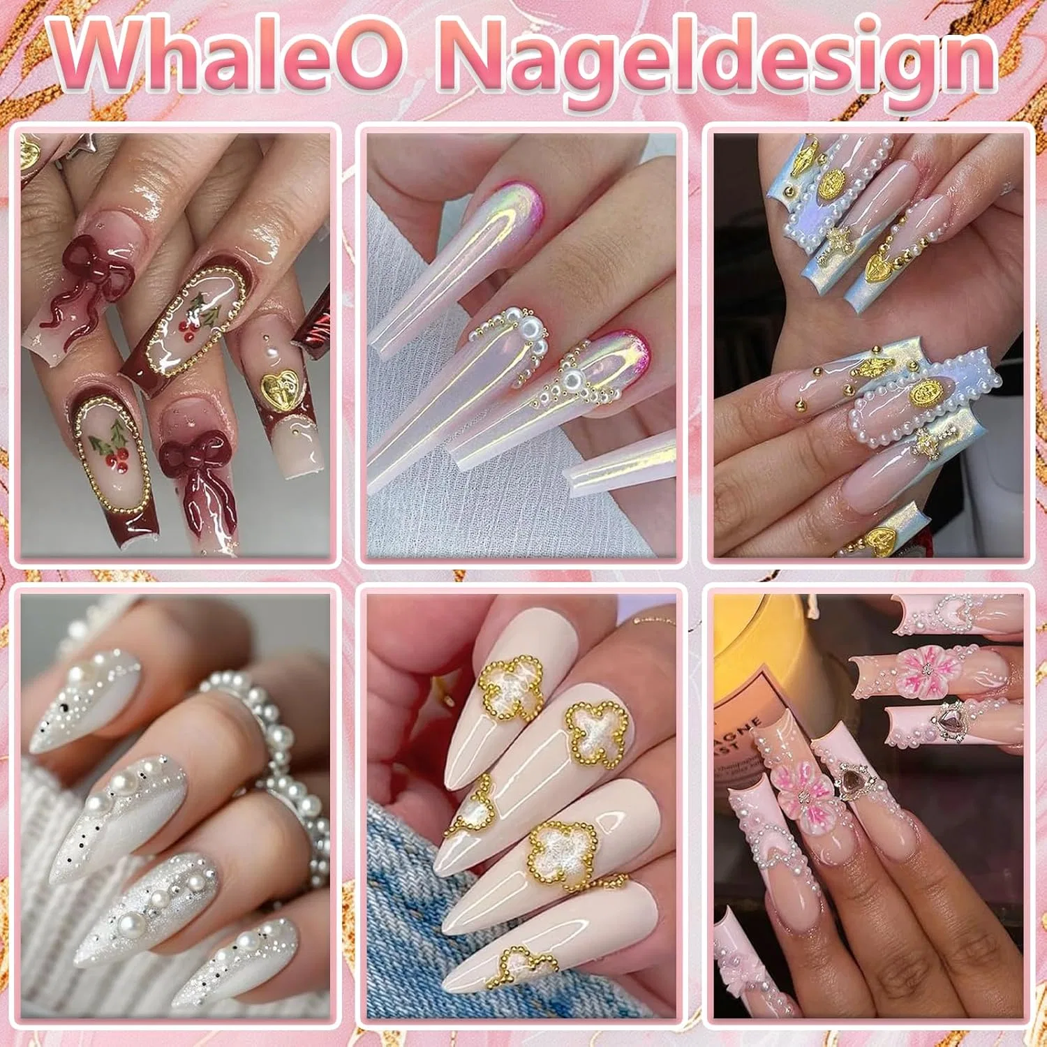 Набор декоративных элементов для ногтей «WhaleO» (2 коробки) Whaleo — фото 4