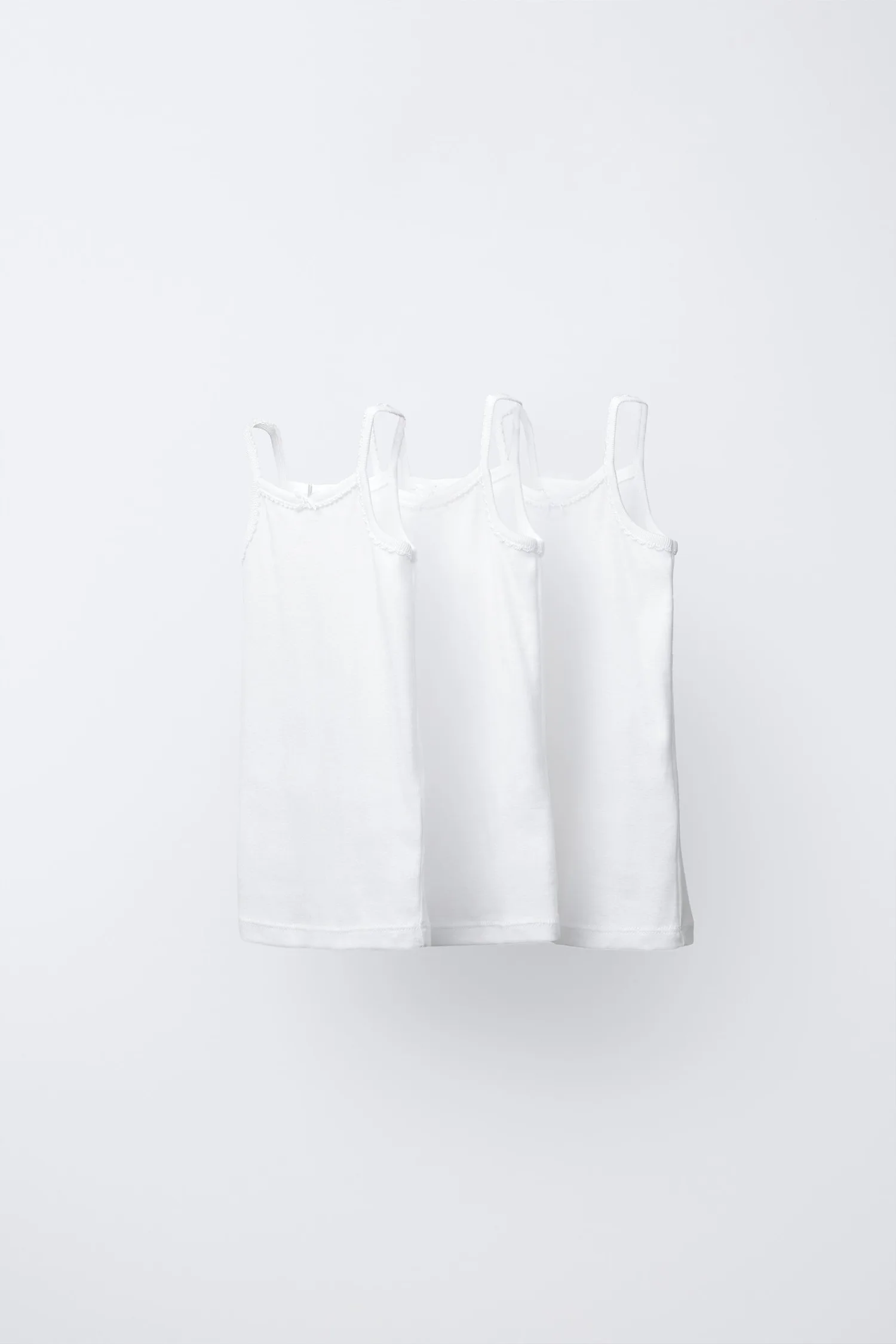 Комплект из 3 маек Zara, белый