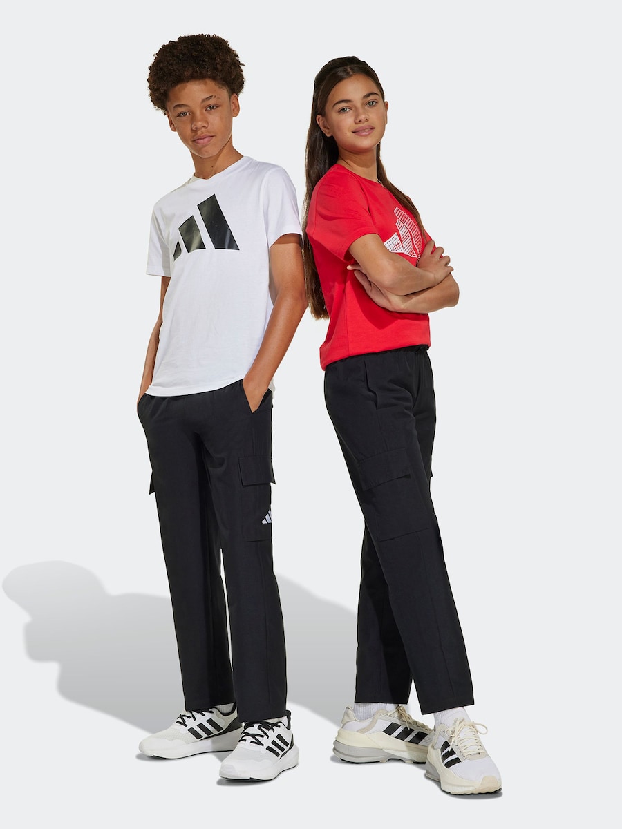 Свободные спортивные брюки ADIDAS SPORTSWEAR, черный — фото 2