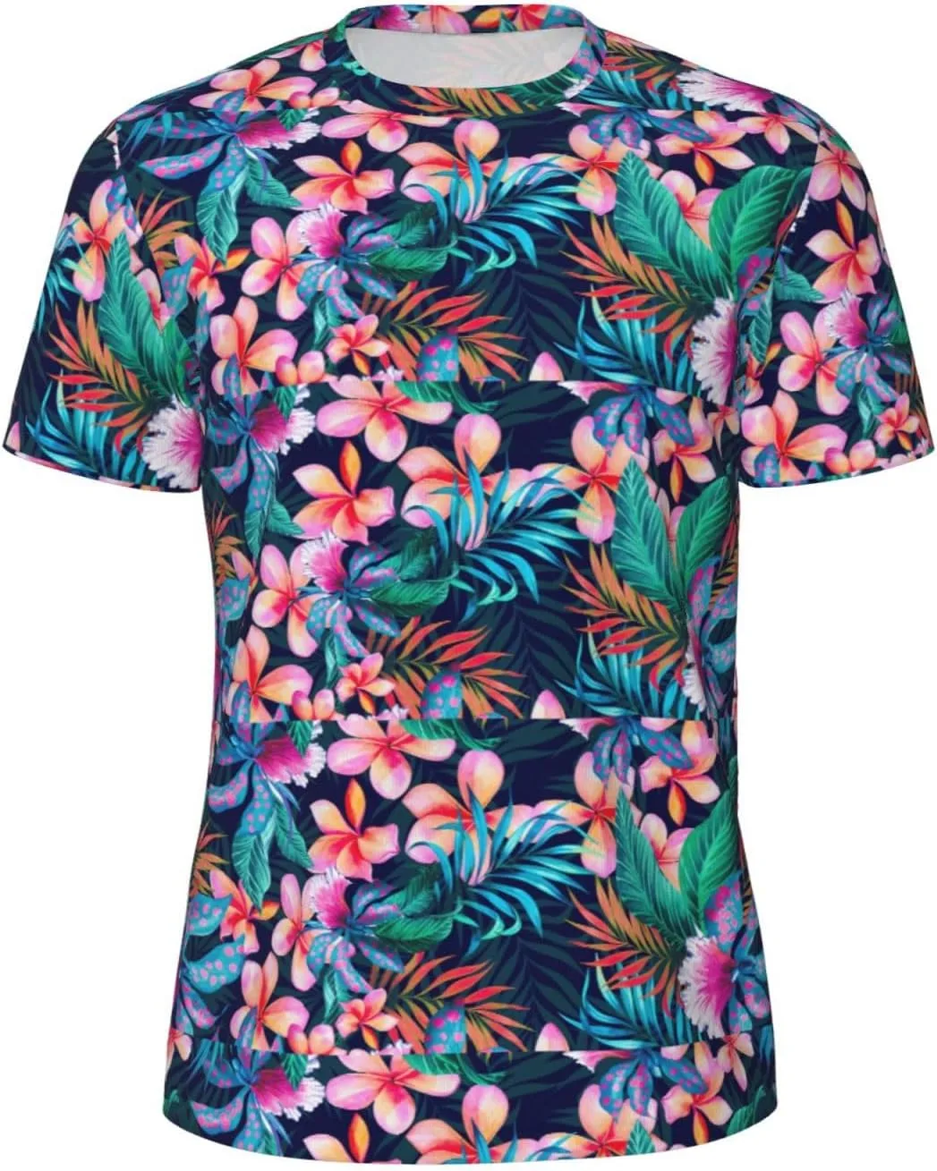 

Футболка мужская с принтом тропических цветов для спорта и повседневной носки LIXLZH