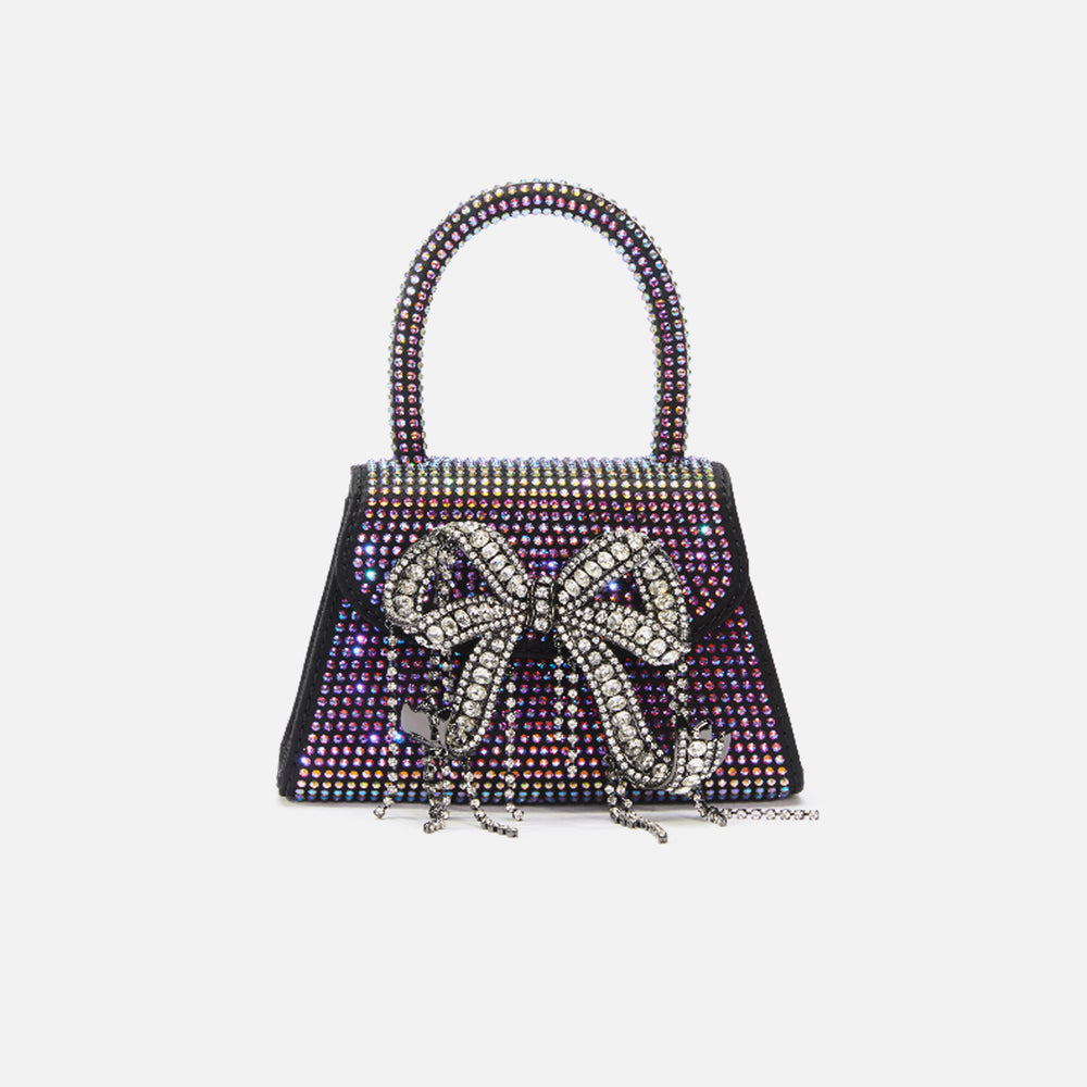 

Сумка Self-Portrait Satin Rhinestone Micro Bow Bag, цвет Black Multi, Черный, Сумка Self-Portrait Satin Rhinestone Micro Bow Bag, цвет Black Multi
