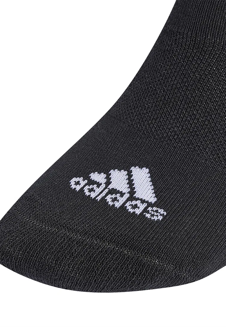 Носки спортивные низкие с мягкой подошвой, 3 пары, Adidas, белый/черный — фото 3