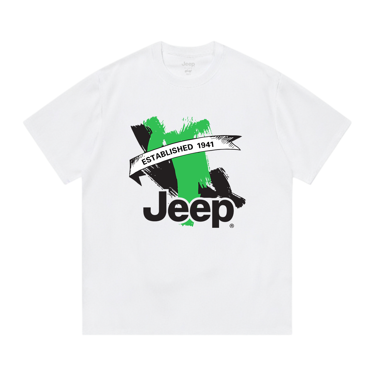 Футболка Unisex Crew Neck Moderate Jeep, sky розовый — фото 3