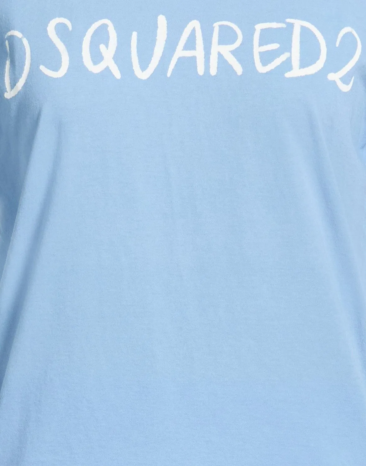 Футболка с принтом DSQUARED2 небесно-голубая — фото 4