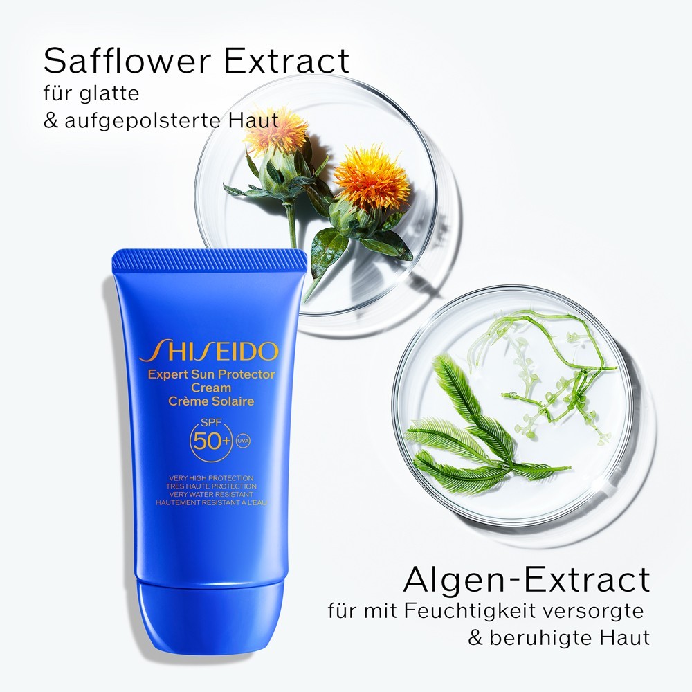 Солнцезащитный крем sun care blue expert sun protector cream spf30 Shiseido, объем 50 мл — фото 4