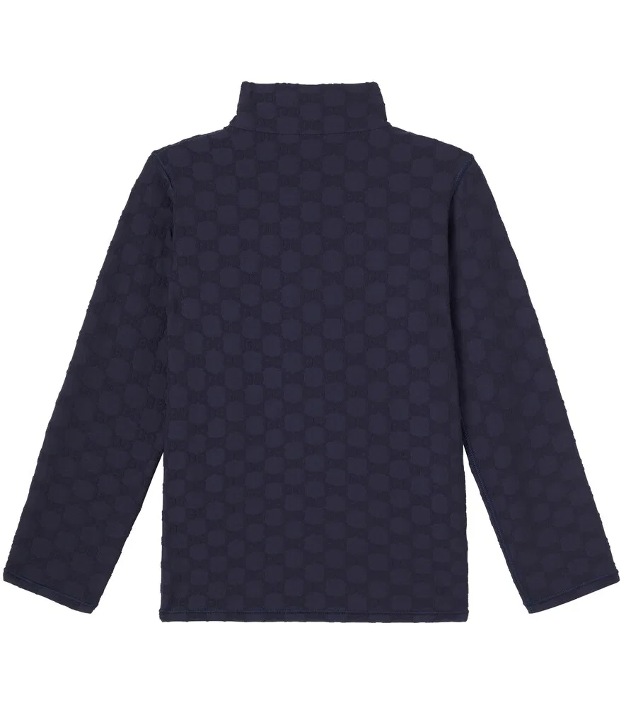 Жаккардовая куртка GG Gucci Kids, синий — фото 4
