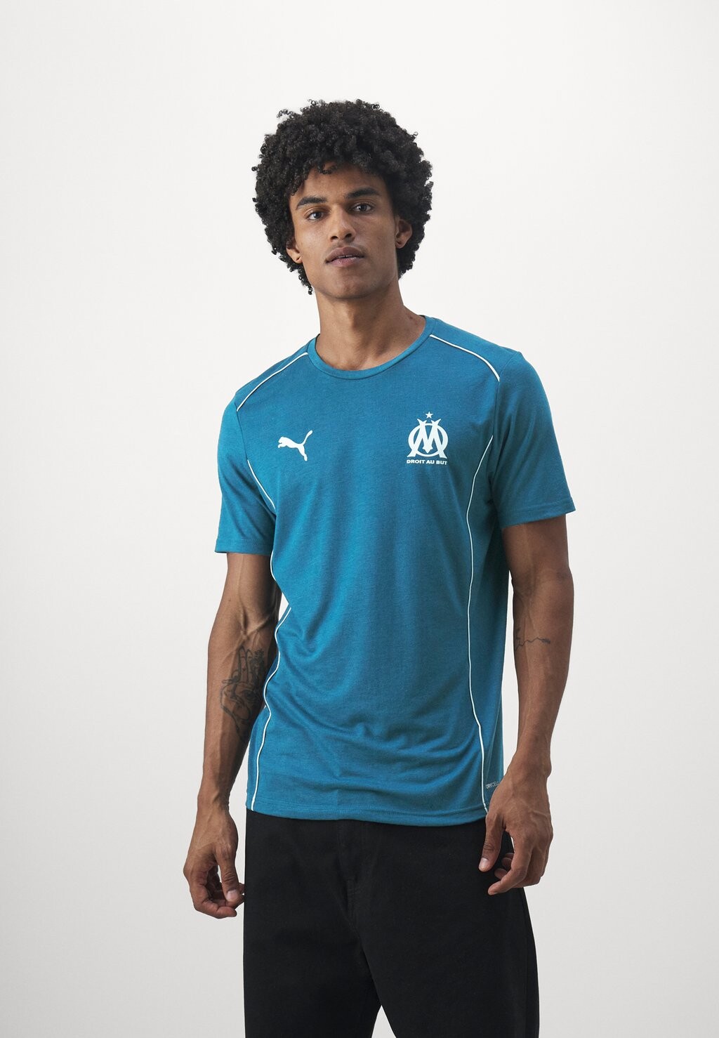 

Футболка OLYMPIQUE MARSEILLE TEE Puma, цвет Ocean Tropic/Turquoise Surf