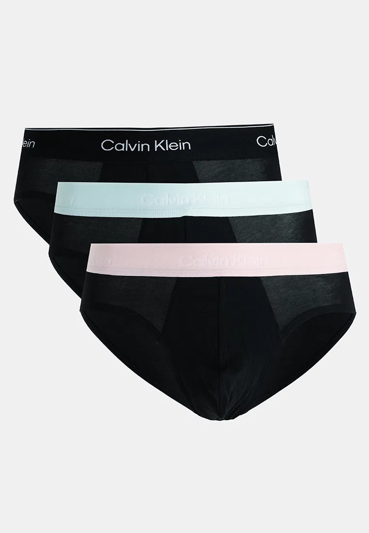 Трусы-хипсы, 3 штуки в упаковке, мужские Calvin Klein, мультиколор