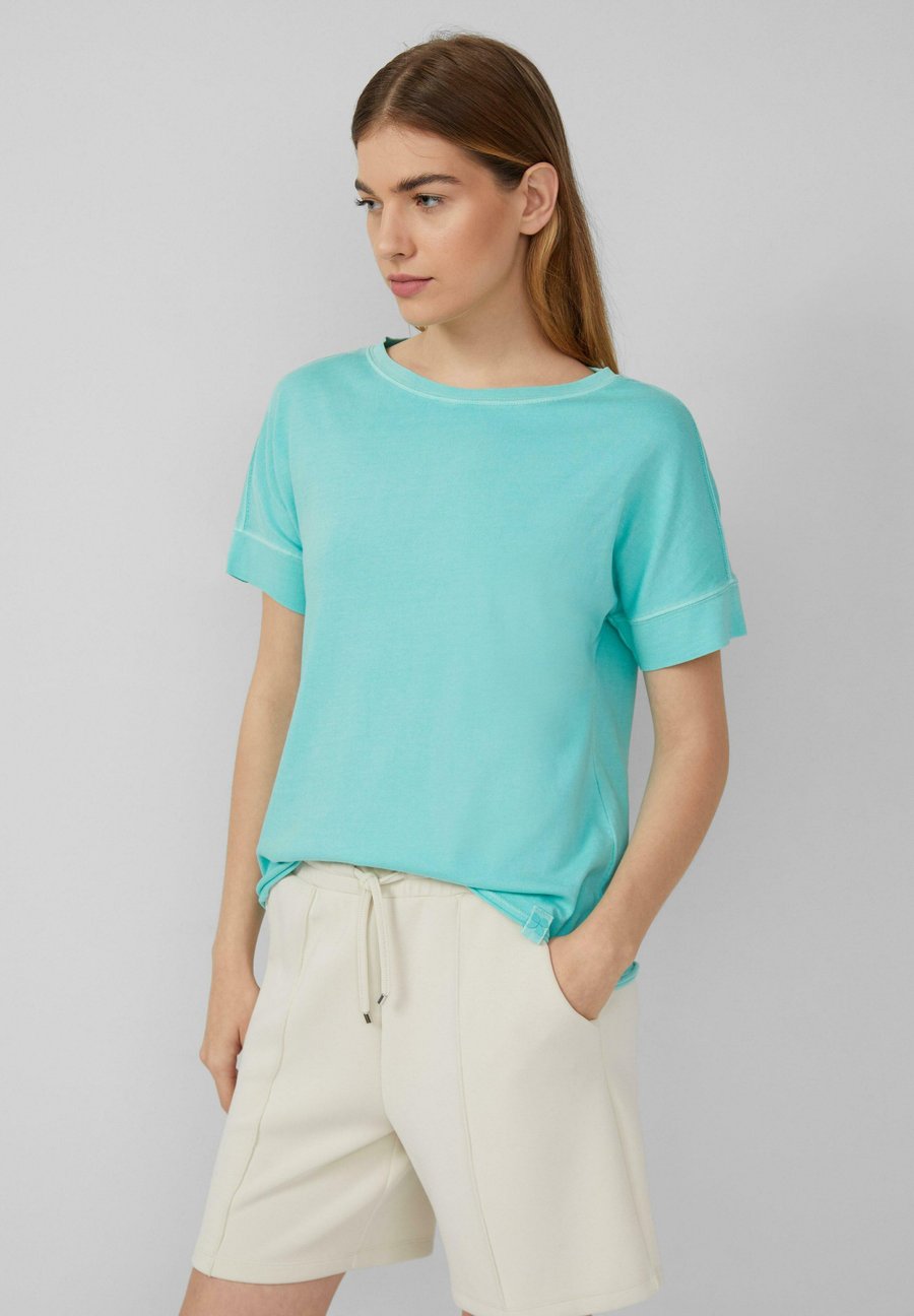 

Футболка s.Oliver MIT WASCHEFFEKT UND ROLLSAUM, Türkis/Turquoise, Синий, Футболка s.Oliver MIT WASCHEFFEKT UND ROLLSAUM, Türkis/Turquoise