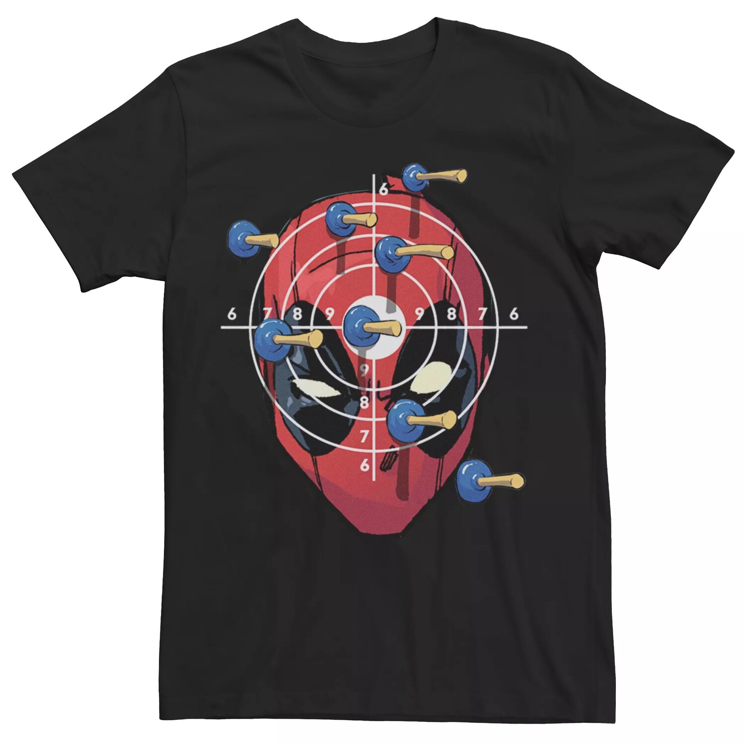 

Мужская футболка с рисунком Marvel Deadpool Target Practice Licensed Character