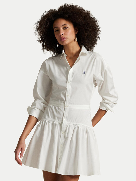 

Платье-Рубашка стандартный крой 211965856001 Polo Ralph Lauren, белый