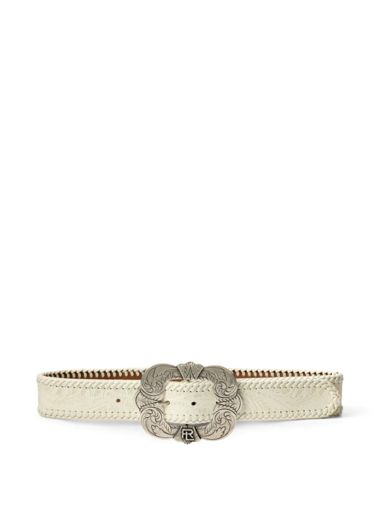 

Ремень с гравированной пряжкой Ralph Lauren Collection, нейтральный