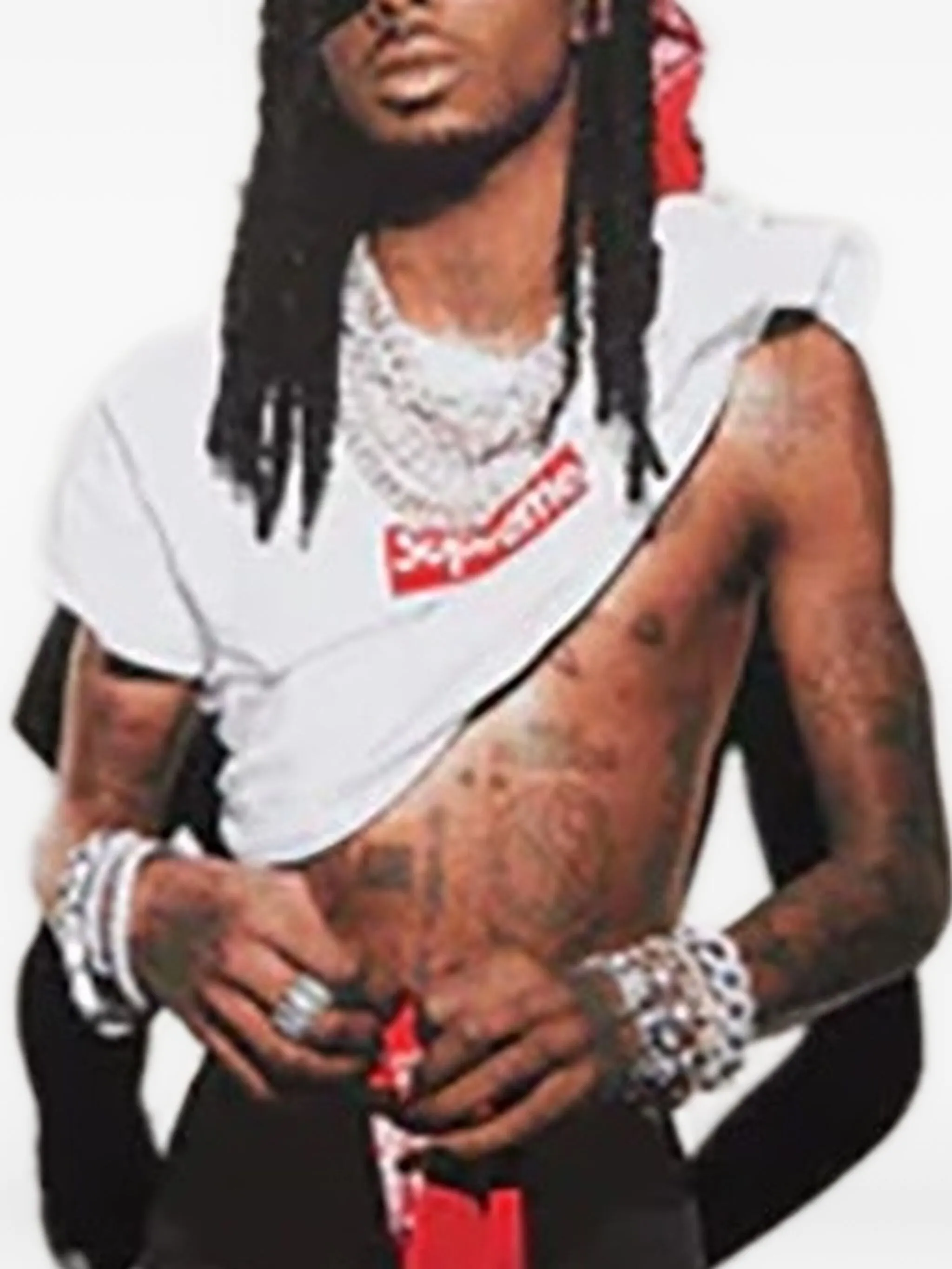 Футболка Stadium Playboi Carti Supreme, красный — фото 2
