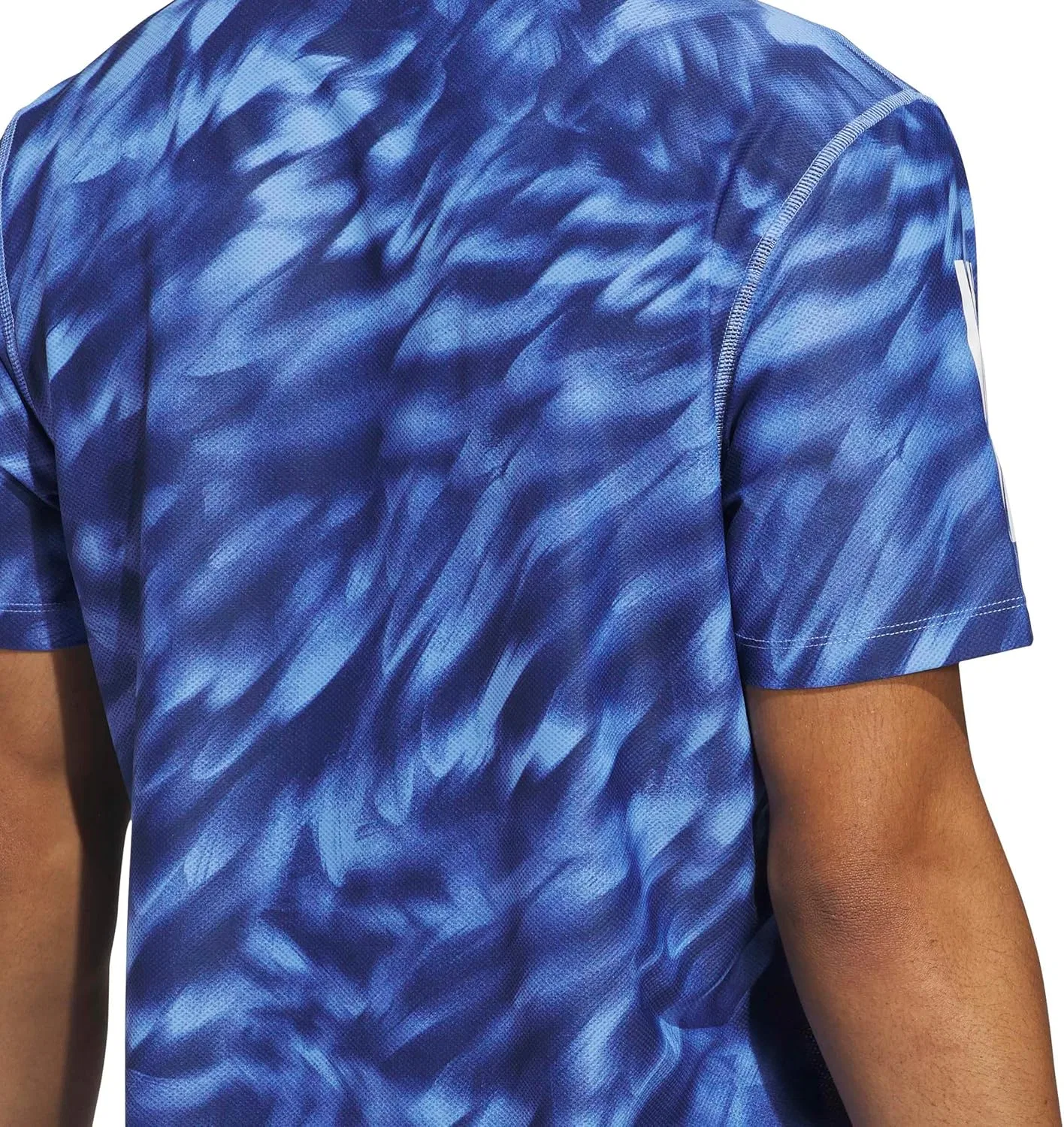 Футболка Adidas Men's Own The Run All Over Printed, синий/темно-синий — фото 4