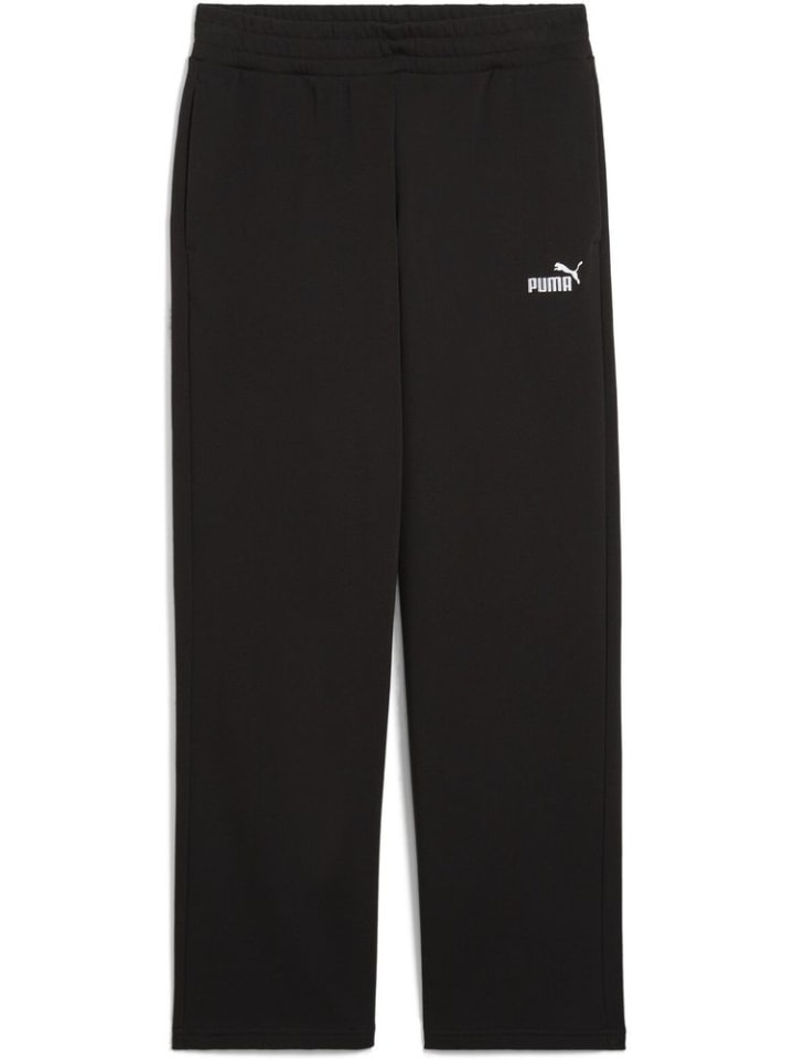 

Спортивные брюки "ESS Small No.1 Logo Comfort Straight Pants TR op" черного цвета Puma