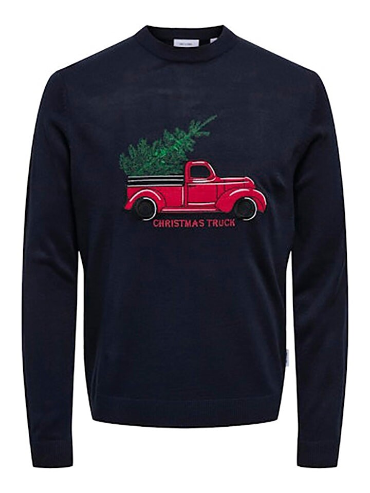 

Пуловер ONLY & SONS Pullover, темно-синий