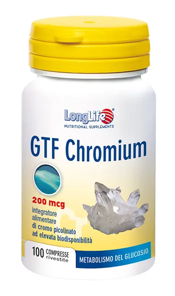 

LongLife GTF Chromium Пиколинат хрома, 100 таблеток Long Life