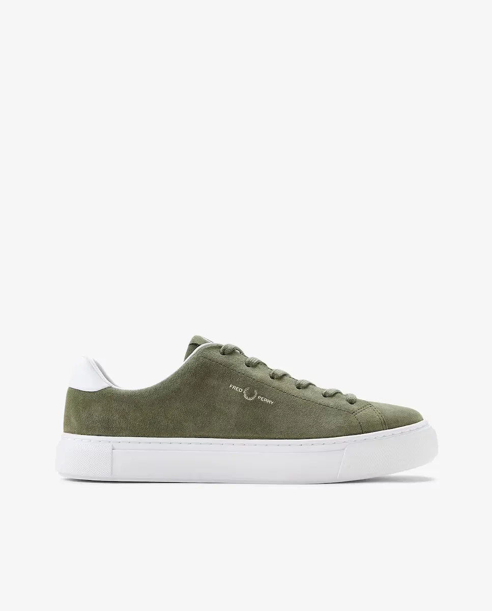 

Гладкие мужские кожаные кроссовки на шнурках Fred Perry, зеленый
