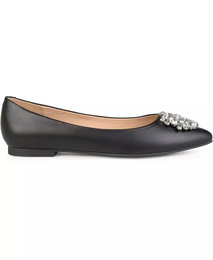 Женские туфли Renzo Jeweled Flats Journee Collection, черный — фото 2