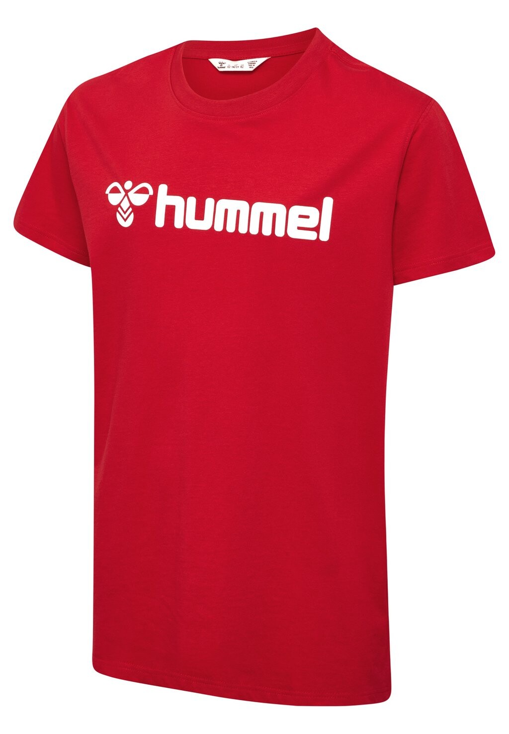 Футболка с принтом Logo Kids Unisex Hummel, цвет true red — фото 4