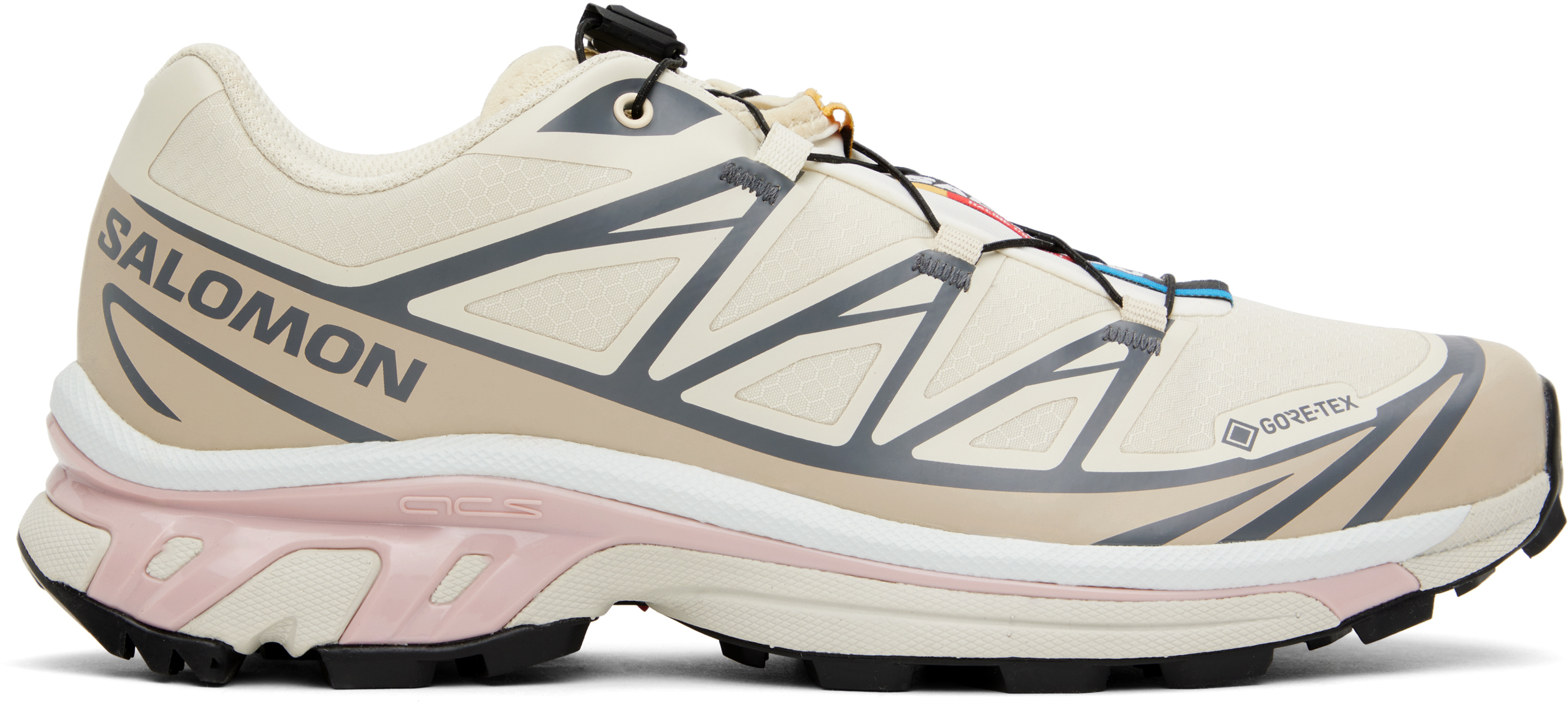 

Кроссовки Off-White XT-6 GORE-TEX Salomon, Almond milk/Feather gray/Pale mauve, Белый, Кроссовки Off-White XT-6 GORE-TEX Salomon, Almond milk/Feather gray/Pale mauve