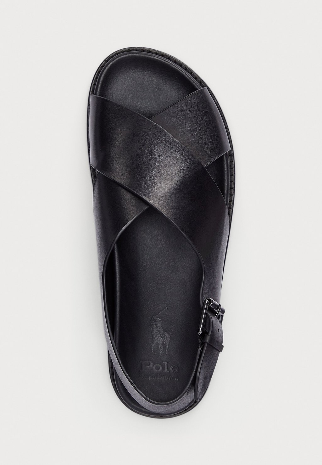 Сандалии ZANE LEATHER SANDAL Polo Ralph Lauren, черный — фото 4