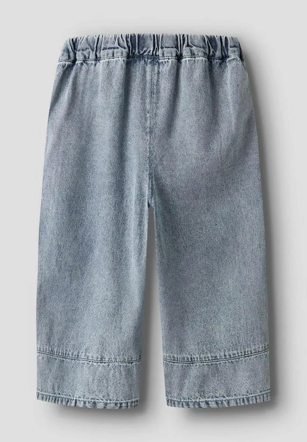 Широкие мешковатые джинсы Lil' Atelier, Medium Blue Denim — фото 4
